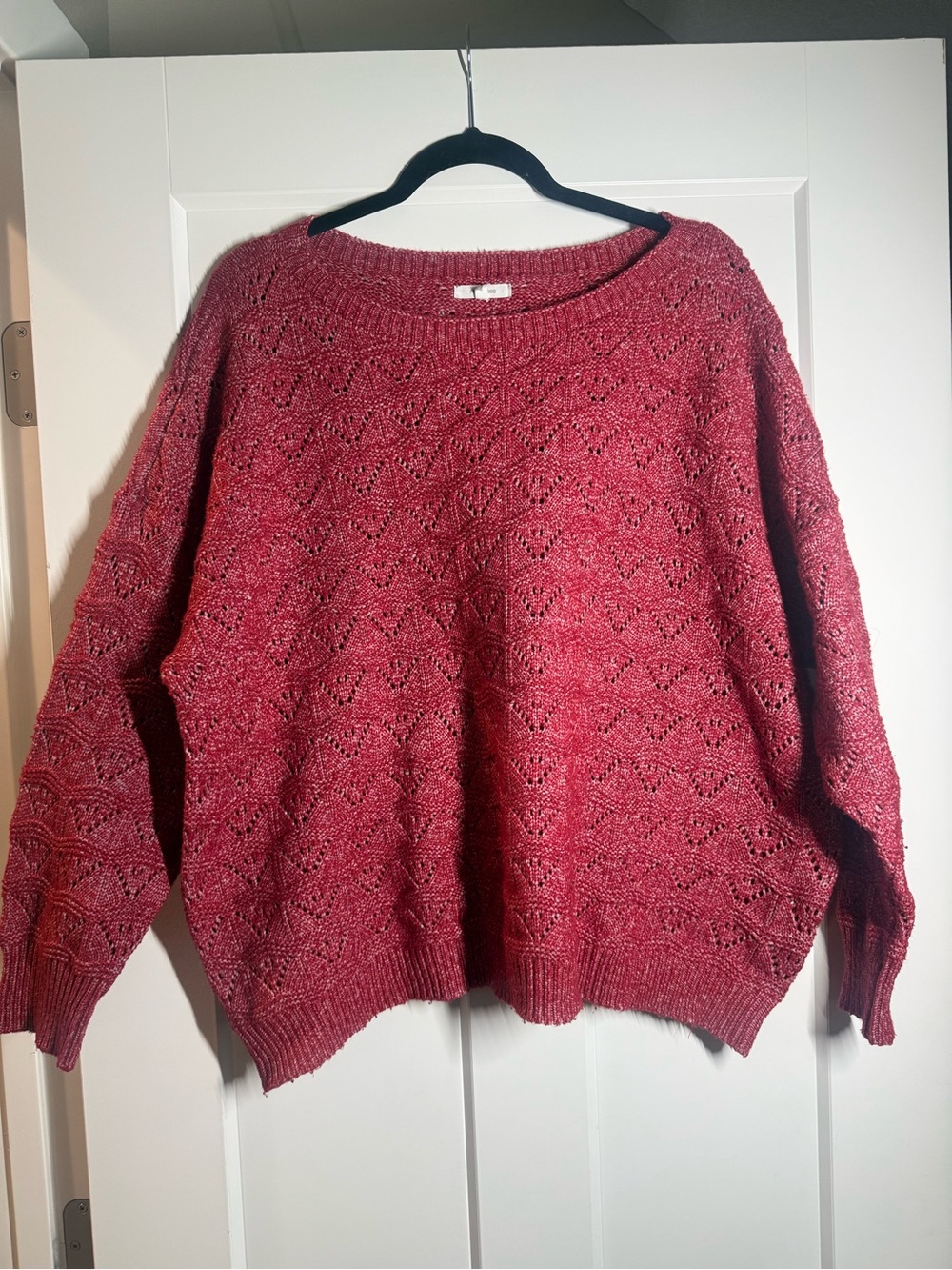 Maurices Textured Rose Crewneck Sweater